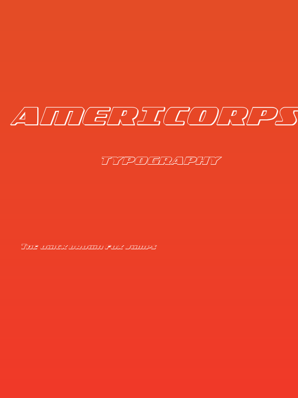 Americorps 3D Regular Poster