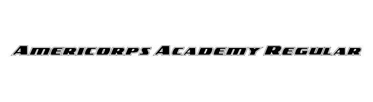 Americorps Academy Regular  font caratteri gratis