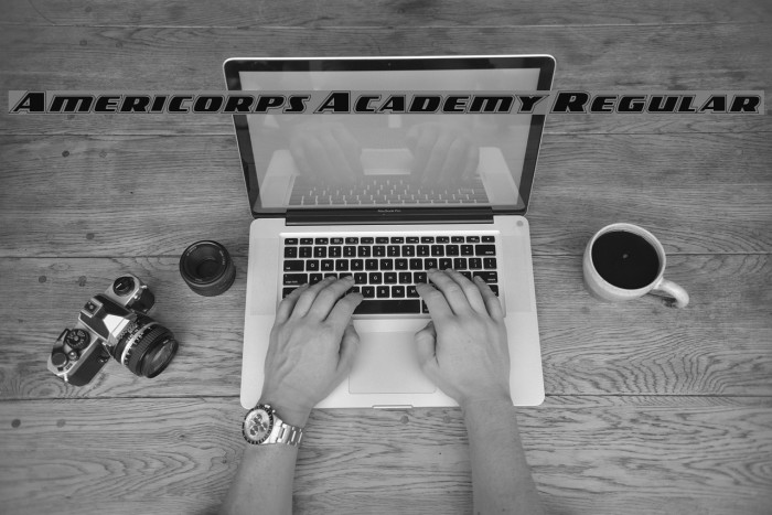Americorps Academy Regular Font examples