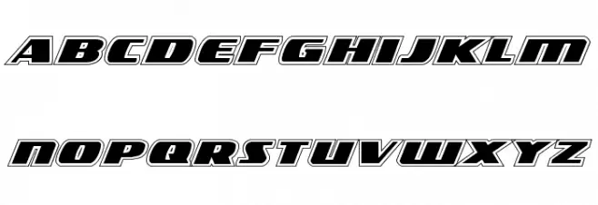 Americorps Academy Regular Font LOWERCASE