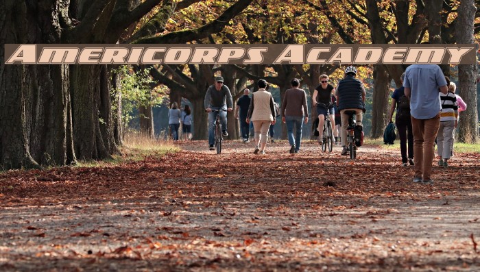 Americorps Academy Font examples