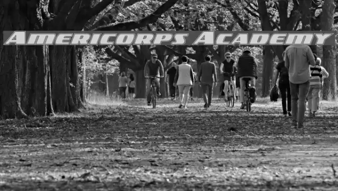 Americorps Academy Font examples