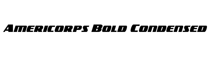 Americorps Bold Condensed Font