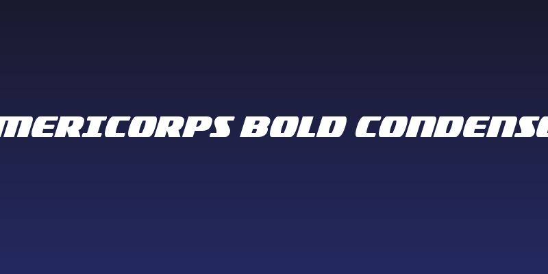Americorps Bold Condensed Social Header