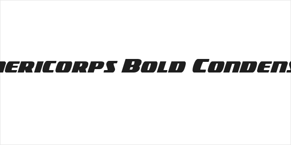 Americorps Bold Condensed Logo