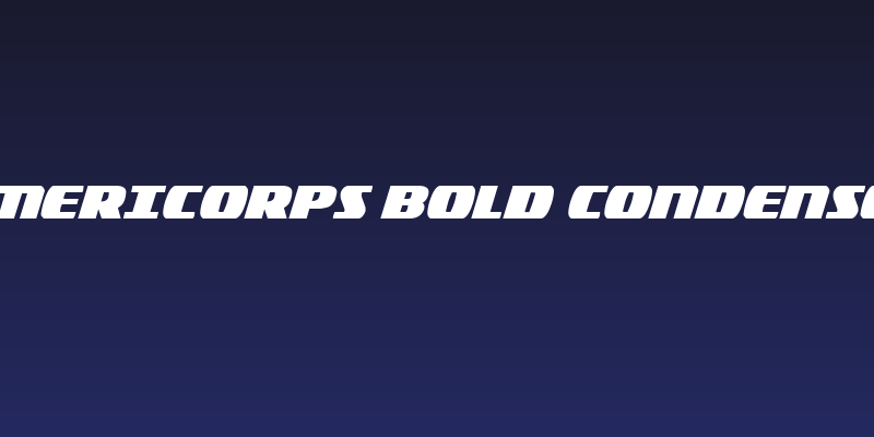 Americorps Bold Condensed Social Header