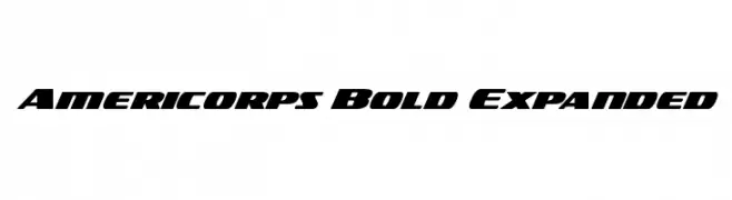 Americorps Bold Expanded  Fuentes Gratis Descargar