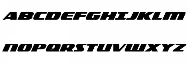 Americorps Bold Expanded Schriftart Groß