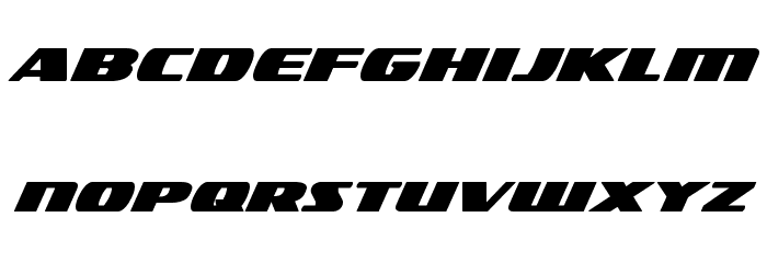 Americorps Bold Expanded Font LOWERCASE