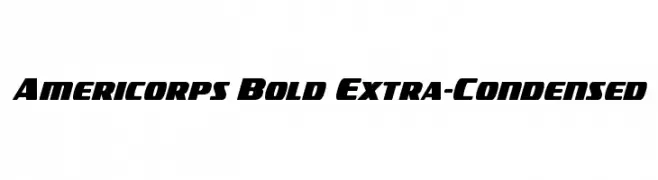 Americorps Bold Extra-Condensed  les polices de caractères gratuit tlcharger