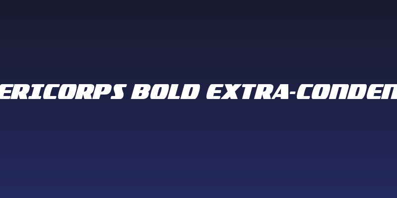 Americorps Bold Extra-Condensed Social Header