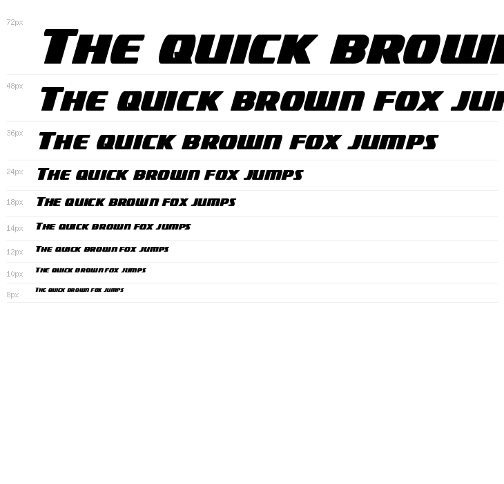 Americorps Bold Extra-Condensed Waterfall