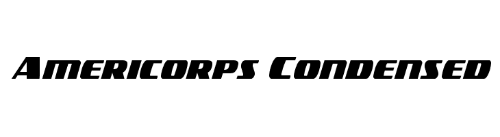 Americorps Condensed Font