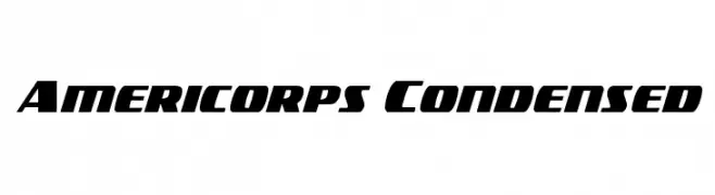 Americorps Condensed  Free Fonts Download