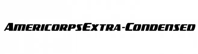 Americorps Extra-Condensed  Fuentes Gratis Descargar