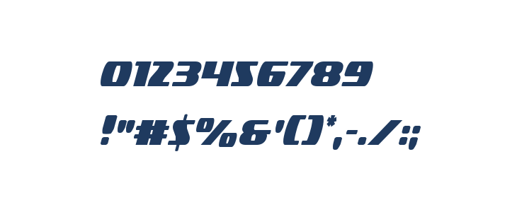 Americorps Extra-Condensed Other Characters