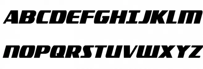Americorps Extra-Condensed Schriftart Groß