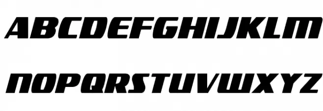 Americorps Extra-Condensed Font Litere mici