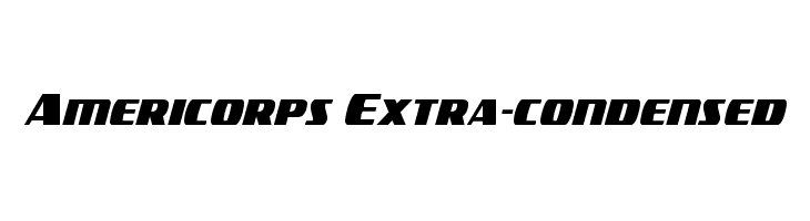 Americorps Extra-condensed Font
