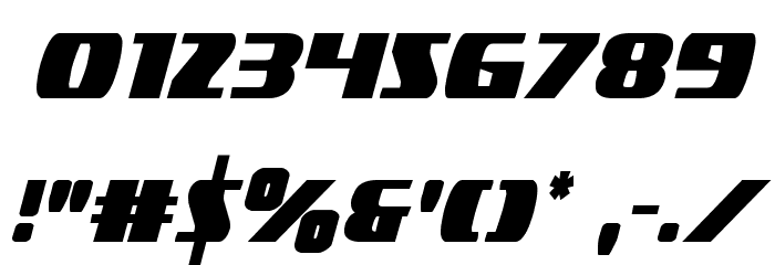 Americorps Extra-condensed Font OTHER CHARS