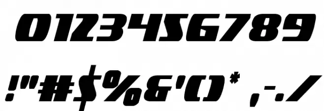 Americorps Extra-condensed Font OTHER CHARS