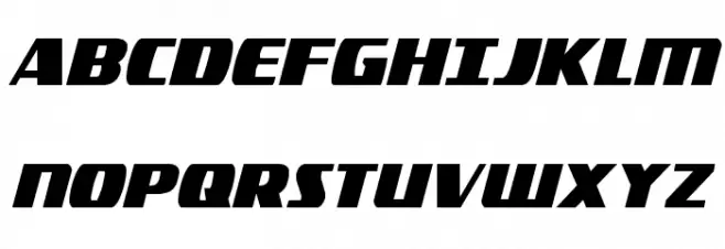 Americorps Extra-condensed Schriftart Groß
