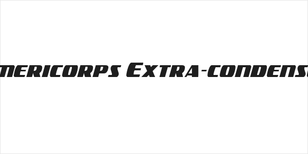 Americorps Extra-condensed Logo
