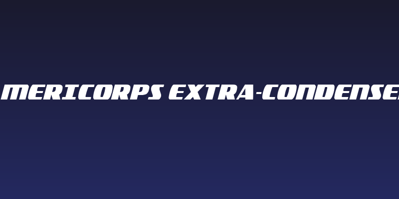 Americorps Extra-condensed Social Header