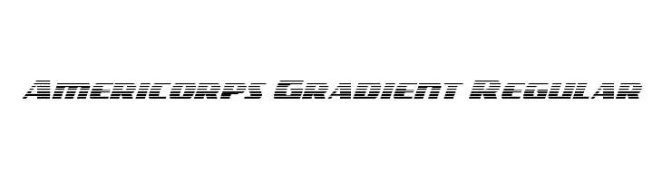 Americorps Gradient Regular  font caratteri gratis