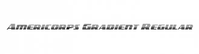 Americorps Gradient Regular  नि: शुल्क फ़ॉन्ट्स डाउनलोड