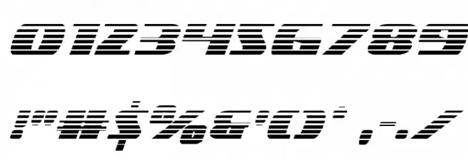 Americorps Gradient Regular Font OTHER CHARS