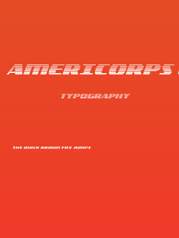 Americorps Gradient Regular Poster