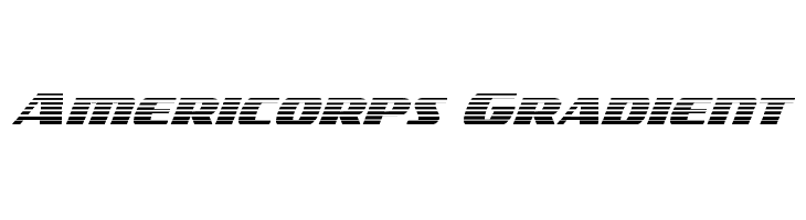 Americorps Gradient  font caratteri gratis