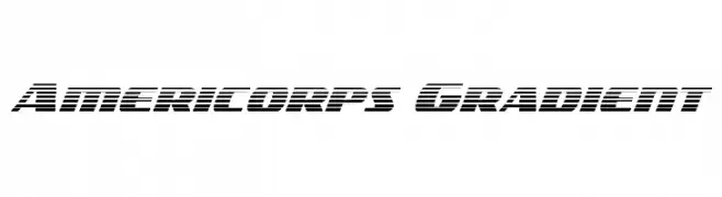 Americorps Gradient  Frei Schriftart Herunterladen