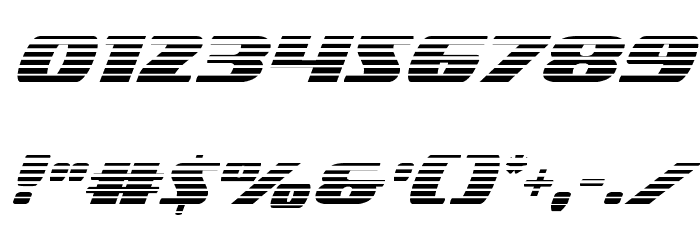 Americorps Gradient Font OTHER CHARS