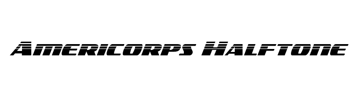 Americorps Halftone  Frei Schriftart Herunterladen