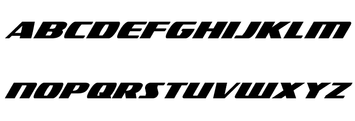 Americorps Italic Font LOWERCASE