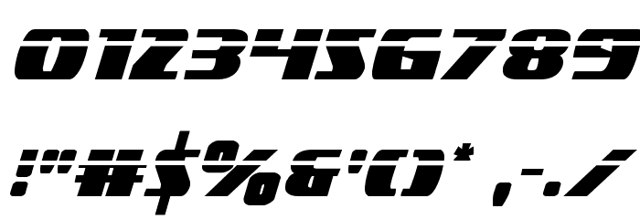 Americorps Laser Condensed Font OTHER CHARS