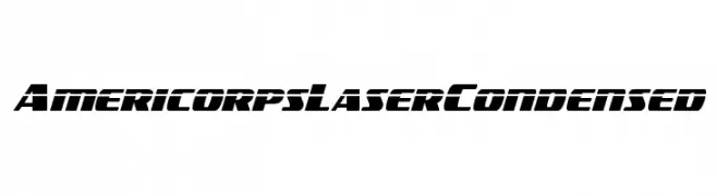 Americorps Laser Condensed  Fuentes Gratis Descargar