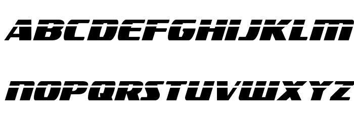 Americorps Laser Condensed Font LOWERCASE