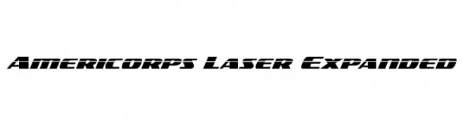 Americorps Laser Expanded  تنزيل الخطوط
