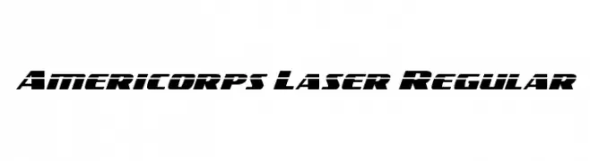 Americorps Laser Regular  नि: शुल्क फ़ॉन्ट्स डाउनलोड