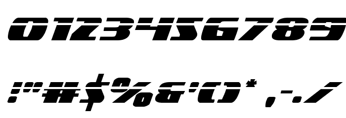 Americorps Laser Regular Font OTHER CHARS