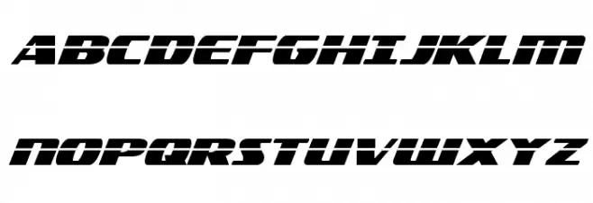 Americorps Laser Font Litere mari