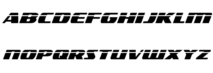 Americorps Laser Font LOWERCASE