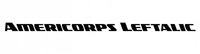 Americorps Leftalic  baixar fontes gratis