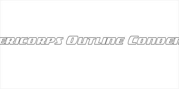 Americorps Outline Condensed Logo