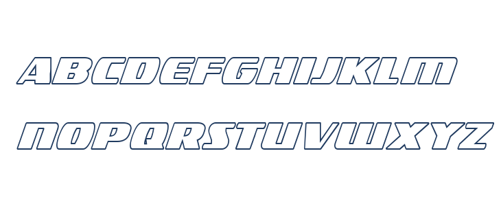 Americorps Outline Condensed Lowercase