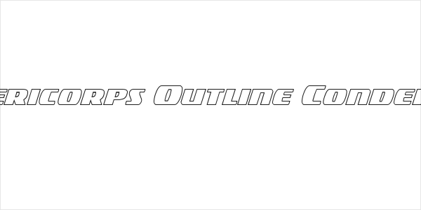 Americorps Outline Condensed Logo