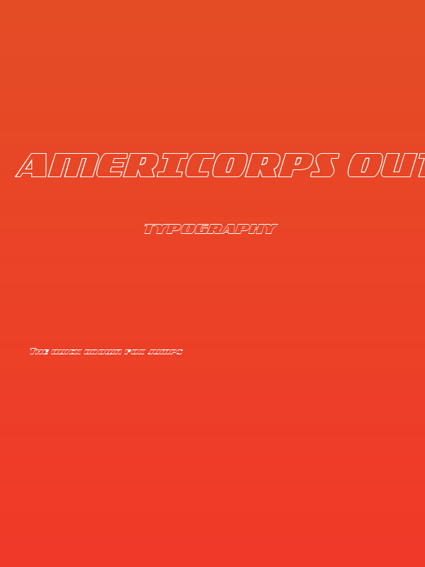 Americorps Outline Condensed Poster